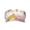 thumbnail image 1 of Daiia Butterflies and Vintage Pattern Sport Sun Visor Hats Visor Cap Adjustable Empty Top Baseball Cap Cotton Ball Caps for Women and Men, 1 of 8