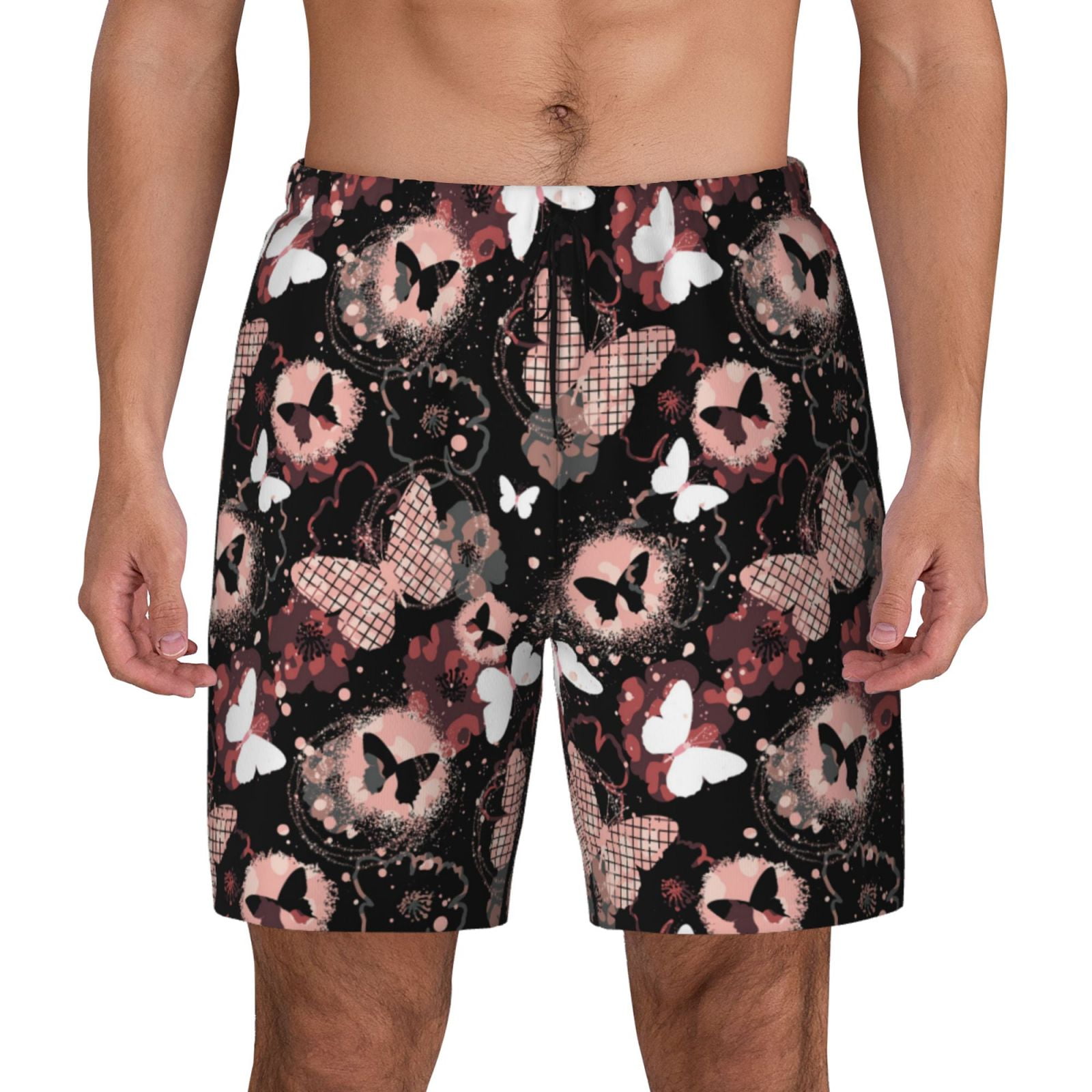 Daiia Butterflies1 Mens Swim Trunks Swim Shorts Quick Dry Swim Shorts ...