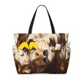 thumbnail image 1 of Daiia Butterfly Cow Barrel Beach Travel Bag - Water-Resistant Beach Bag, Lightweight Tote with 7 Pockets for Women and Men - Gym,Pool,Camping,Reusable Grocery Bag, 1 of 7