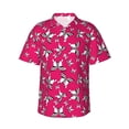 thumbnail image 1 of Daiia Butterfly Hawaiian Shirt for Men Gentle Cotton Regular Short Sleeve Casual-Medium, 1 of 9