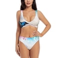 thumbnail image 1 of Daiia Butterfly In Blossoms Zen Women's Bikini Set Two Piece Swimsuit High Waisted Bikini Adjustable Straps Bikini Perfect for Beach, Pool, and Summer Vacation-XX-Large, 1 of 9