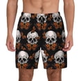 thumbnail image 1 of Daiia Butterfly Skull Mens Swim Trunks Swim Shorts Quick Dry Swim Shorts with Mesh Lining Pockets-XX-Large, 1 of 9