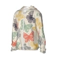 thumbnail image 1 of Daiia Butterfly UPF 50+ Sun Protection Hoodie Jacket Lightweight Long Sleeve Sun Shirt for Women Men with Pocket Hiking Outdoor-XX-Large, 1 of 7
