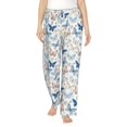 thumbnail image 1 of Daiia Butterfly Women's Sleep Pant with Pockets and Drawstring,Pajama Pants-Small, 1 of 9