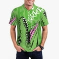thumbnail image 1 of Daiia CROCODILE HEAD Pattern Men’s Polo Shirts,Solid Deck Shirt,Classic Fit, Breathable Cotton Polo for Casual and Sport Wear-Small, 1 of 7