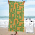 thumbnail image 1 of Daiia Cactus 2 Pattern Quick Dry Towel, Super Absorbent Travel Towel with Hanging Loop & Carabiner, Lightweight Compact Fast-Drying Microfiber Towel-31.5"x63", 1 of 8