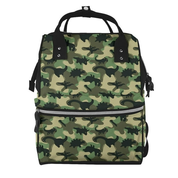 Daiia Camouflage Dinosaur Large Capacity Baby Bag Waterproof Stylish Diaper Bag Mummy Backpack Adjustable Straps Diaper BagBaby Essentials Bag
