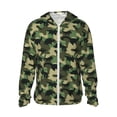 thumbnail image 1 of Daiia Camouflage Dinosaur UPF 50+ Sun Protection Hoodie Jacket Lightweight Long Sleeve Sun Shirt for Women Men with Pocket Hiking Outdoor-X-Large, 1 of 9