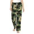 thumbnail image 1 of Daiia Camouflage Dinosaur Women's Sleep Pant with Pockets and Drawstring,Pajama Pants-Medium, 1 of 9