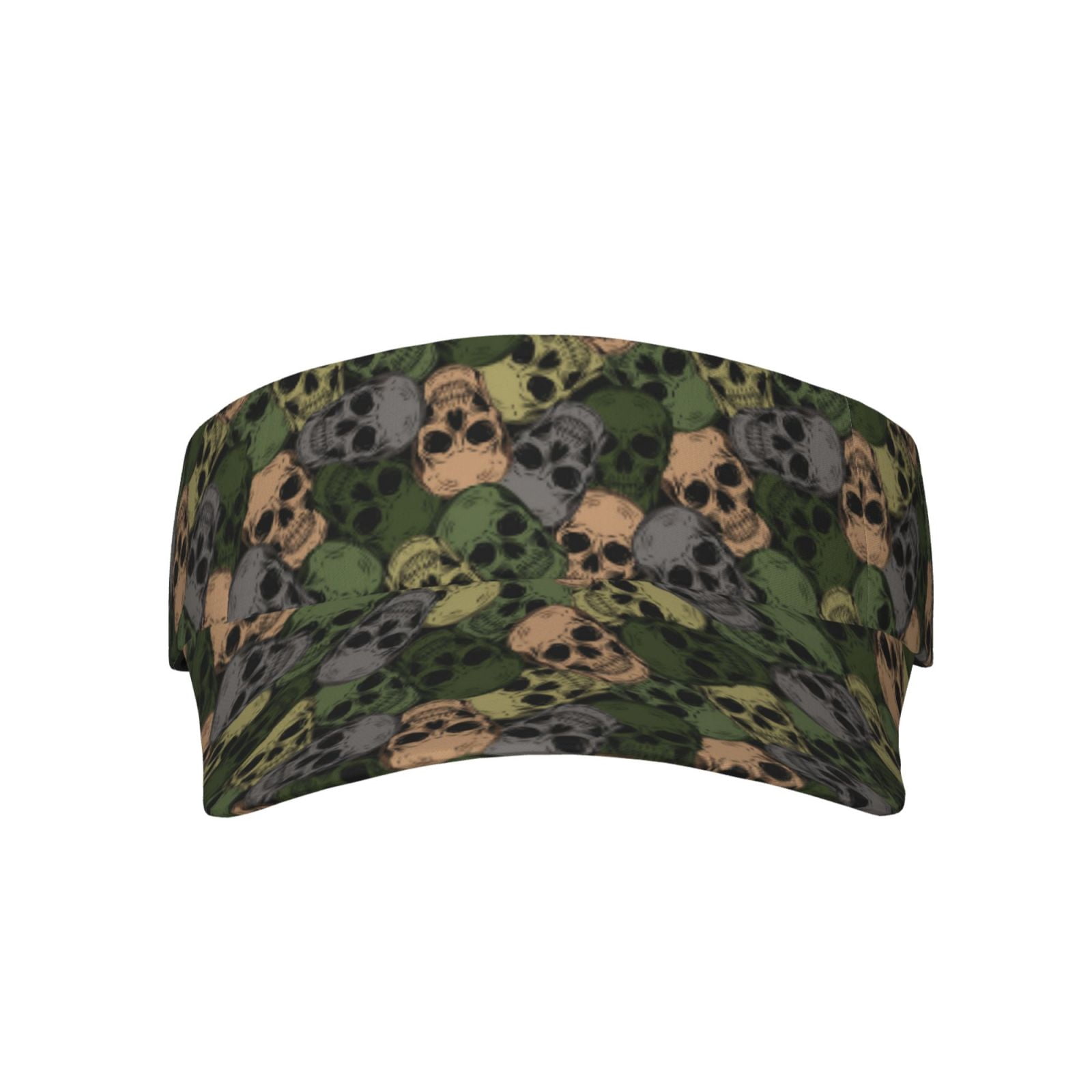 Visiera Sportiva Con Fiore ANDICEQY - Cappellino Regolabile In Cotone Per Uomo E Donna (Nero Floreale)
