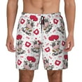 thumbnail image 1 of Daiia Caring Cow Mens Swim Trunks Swim Shorts Quick Dry Swim Shorts with Mesh Lining Pockets-3X-Large, 1 of 9