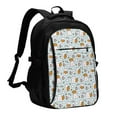 thumbnail image 1 of Daiia Carrot Rabbit Pattern USB Charging Backpack for Men and Women, Anti-Theft Backpack,Travel Backpack,School Backpack,College Backpack,Laptop Backpack, 1 of 7