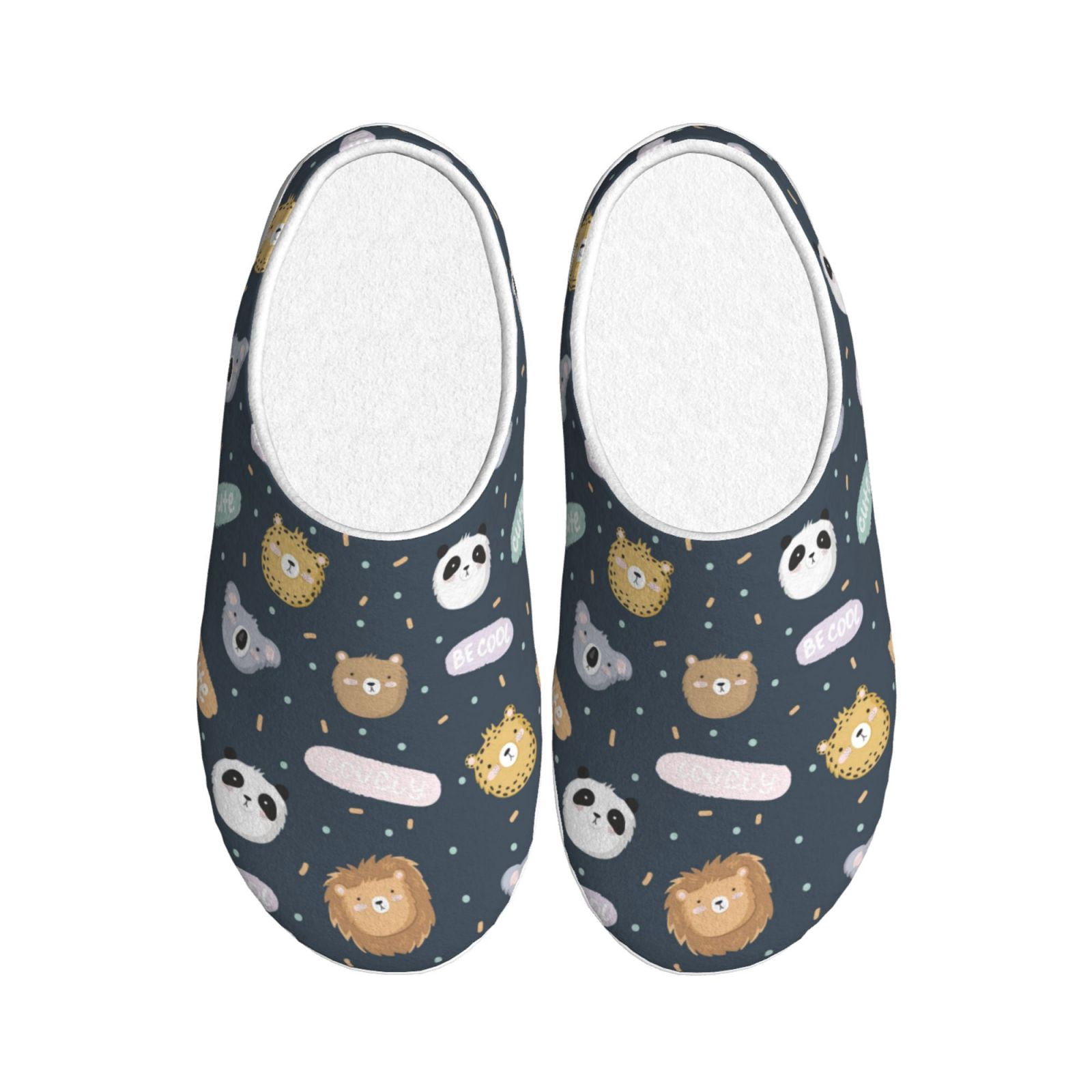 Cartoon Earth Color-Block Puffer Shoes
