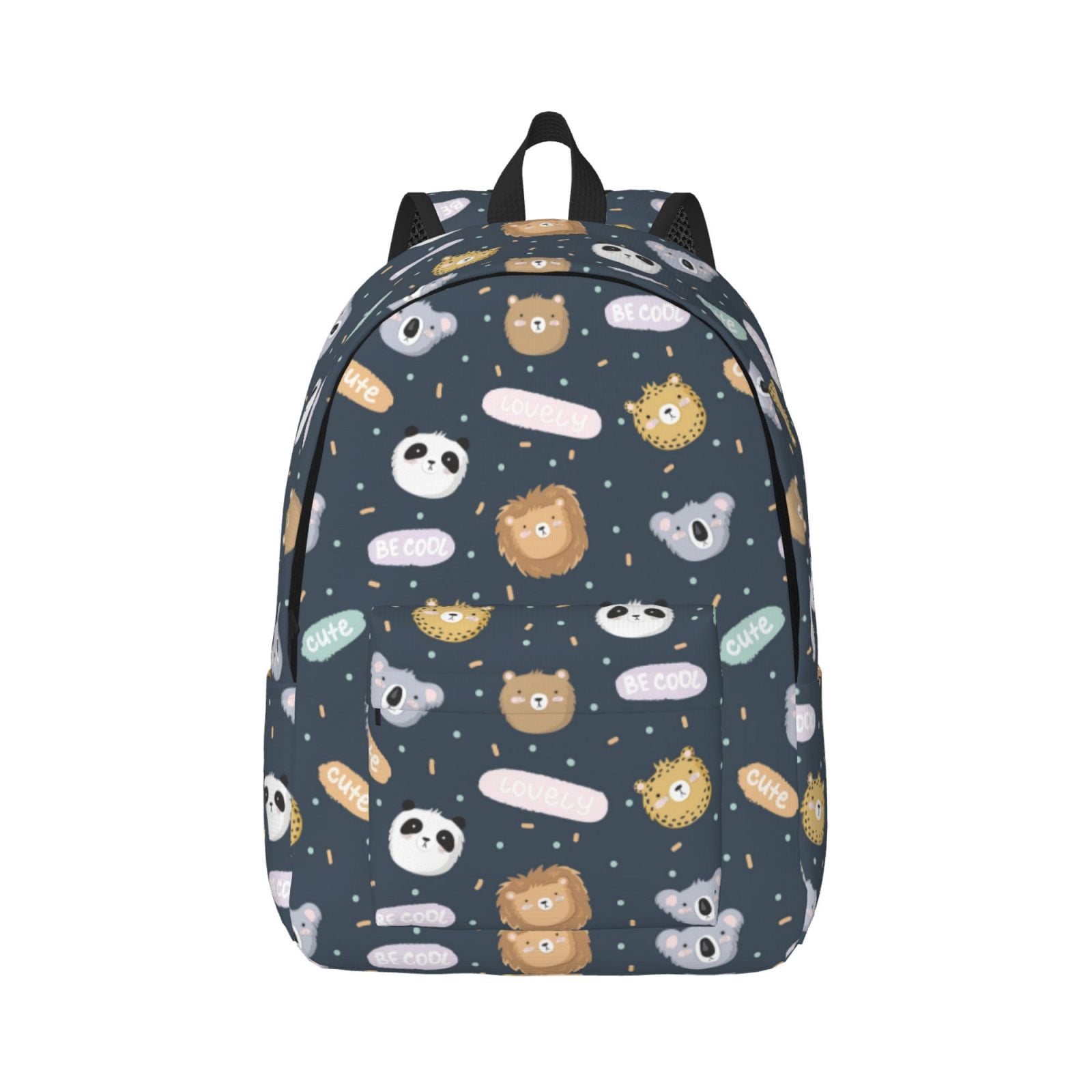 Daiia Cartoon Animals Vintage Canvas Backpack for Men and Women ,Hiking ...