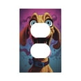 thumbnail image 1 of Daiia Cartoon Big-Eyed Dog Pattern Decorator Wall Plate Child Safe Outlet Cover, Switch and Outlet Covers,Size 1-Gang 5.0" x3.0" , Polycarbonate Thermoplastic-Style S, 1 of 6