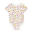 thumbnail image 1 of Daiia Cartoon Birds & Flowers Printed Unisex-Baby Short Sleeve Onesies Bodysuits Baby Climbing Clothes Soft and Comfortable Romper with Expandable Shoulder Design-18 Months, 1 of 8