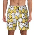 thumbnail image 1 of Daiia Cartoon Chicken Mens Swim Trunks Swim Shorts Quick Dry Swim Shorts with Mesh Lining Pockets-Large, 1 of 9