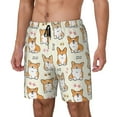 thumbnail image 1 of Daiia Cartoon Corgi Mens Swim Trunks Swim Shorts Quick Dry Swim Shorts with Mesh Lining Pockets-Medium, 1 of 9