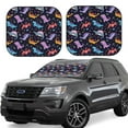 thumbnail image 1 of Daiia Cartoon Dinosaur 2PCS Car Windshield Sun Shade, Foldable Sun Shield for Car Front Window, Auto Sun Blocker Visor Protector Universal for Truck SUV Pickup-Medium, 1 of 7