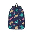 thumbnail image 1 of Daiia Cartoon Dinosaur Vintage Canvas Backpack for Men and Women ,Hiking Backpack,Travel Laptop Bag for School,Large Capacity Backpack, 1 of 8