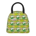 thumbnail image 1 of Daiia Cartoon Frog Pattern Lunch Bag , Insulated Lunch Box, Small Leakproof Cooler Food Lunch Containers Reusable High Capacity Lunch Tote Bags-One Size, 1 of 6