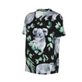 thumbnail image 1 of Daiia Cartoon Koala Bear Mens Baseball Jersey Button Down Shirts Short Sleeve Sports Uniforms-4X-Large, 1 of 9
