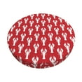 thumbnail image 1 of Daiia Cartoon Lobster Stool Covers Round,Round Bar Stool Covers Waterproof Bar Chair Covers Washable Stool Cushion Slipcover for 12-14 Inch Chair-13 inch, 1 of 7