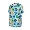 thumbnail image 1 of Daiia Cartoon Monster Mens Baseball Jersey Button Down Shirts Short Sleeve Sports Uniforms-3X-Large, 1 of 9