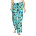 thumbnail image 1 of Daiia Cartoon Monster Truck Women's Sleep Pant with Pockets and Drawstring,Pajama Pants-Large, 1 of 9