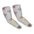 thumbnail image 1 of Daiia Cartoon Owls UV Sun Protection Arm Sleeves - Cooling Compression Arm Sleeve - Sports & UV Arm Sleeves for Men & Women, 1 of 8