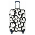 thumbnail image 1 of Daiia Cartoon Penguin Luggage Cover, Thickened Washable Travel Luggage Covers, Elastic Unique Baggage Covers for 18-20 inch Luggage-Small, 1 of 9