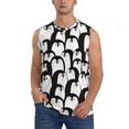 thumbnail image 1 of Daiia Cartoon Penguin Printed Men's Tank Tops,Casual Soft Sleeveless Gym Muscle Shirts Bodybuilding Tee-, 1 of 8