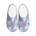 thumbnail image 1 of Daiia Cartoon Poodle Dog Print Women’s Fuzzy Slippers Memory Foam Lightweight House Shoes Cozy Loafer Flannel House Shoes-35/36, 1 of 7