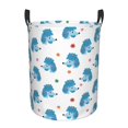 thumbnail image 1 of Daiia Cartoon Poodle Dog Round Laundry Basket with Handles Thickened Waterproof Circular hamper,Dirty Clothes Storage Basket for Bedroom,Bathroom,College Dorm-Medium, 1 of 8