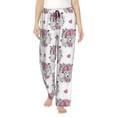 thumbnail image 1 of Daiia Cartoon Poodle Dog Women's Sleep Pant with Pockets and Drawstring,Pajama Pants-Small, 1 of 9