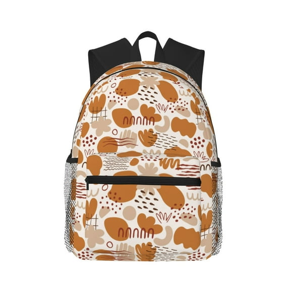 Daiia Cartoon School Backpack for Men Women, Unisex Large Waterproof Bookbag Schoolbag Casual Daypack for High School/College/Teens/Travel/Work Black