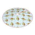 thumbnail image 1 of Daiia Cartoon Sea Turtle Drawing Merry Christmas Tree Skirt , Xmas Large Lace-up Tree Skirt, Santa Snowflakes Rustic Home Decorations New Year Party Farmhouse Decor-48", 1 of 7