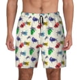 thumbnail image 1 of Daiia Cartoon Sea Turtle Mens Swim Trunks Swim Shorts Quick Dry Swim Shorts with Mesh Lining Pockets-X-Large, 1 of 9