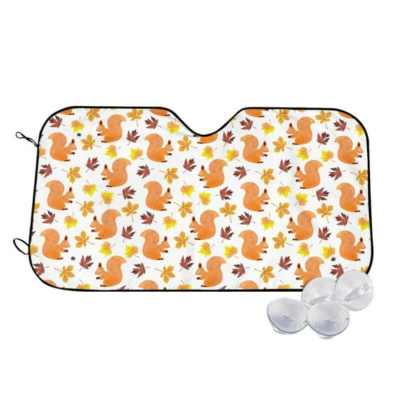 Daiia Cartoon Squirrel Windshield Sun Shade for Car SUV Truck (Medium ), Car Sun Shade Windshield, Car Shades for Front Windows, Sunshade for Car Windshield