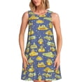 thumbnail image 1 of Daiia Cartoon Submarines Print Women's Dresses 2025 Trendy Short sleeve Dresses Casual Baggy Flowy Maxi Sun Dresses, 1 of 7