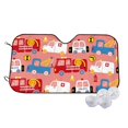 thumbnail image 1 of Daiia Cartoon with Traffic Elements Windshield Sun Shade for Car SUV Truck (Medium ), Car Sun Shade Windshield, Car Shades for Front Windows, Sunshade for Car Windshield, 1 of 7