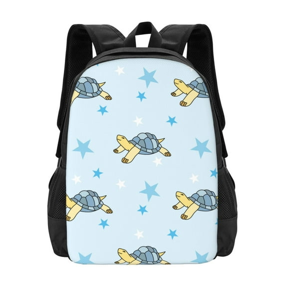 Daiia Cartoon Turtle Backpack for Men and Women -Durable Backpack Large Capacity, Water-Resistant Bag with Adjustable Straps and Laptop Compartment