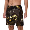 thumbnail image 1 of Daiia Casino Card Soccer Mens Swim Trunks Swim Shorts Quick Dry Swim Shorts with Mesh Lining Pockets-Medium, 1 of 9