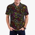 thumbnail image 1 of Daiia Casino Icons Pattern Men’s Polo Shirts,Solid Deck Shirt,Classic Fit, Breathable Cotton Polo for Casual and Sport Wear-Small, 1 of 7