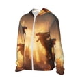 thumbnail image 1 of Daiia Castle Cool Fire Dragon UPF 50+ Sun Protection Hoodie Jacket Lightweight Long Sleeve Sun Shirt for Women Men with Pocket Hiking Outdoor-Medium, 1 of 7