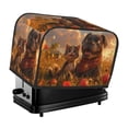 thumbnail image 1 of Daiia Cat Dog Friendship Pattern 2 slice Toaster Cover, Toaster Appliance Dust-proof Cover For Kitchen Small Appliance Dust Cover and Fingerprint Protection, 1 of 7