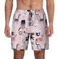 thumbnail image 1 of Daiia Cat Mens Swim Trunks Swim Shorts Quick Dry Swim Shorts with Mesh Lining Pockets-Small, 1 of 9
