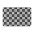 thumbnail image 1 of Daiia Checkerboard With Snowflake 1 Front Door Mat, Heavy Duty Durable Welcome Mat for Outdoor Indoor, Dirt Trapper Waterproof Super Absorbent Door Mat, 16" x 24", 1 of 9