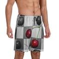 thumbnail image 1 of Daiia Cherries laid Mens Woven Stretch Pajama Short,Short Pajama Pants-Small, 1 of 7