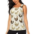 thumbnail image 1 of Daiia Chicken Cartoon Printed Womens Workout Tops for Women Quick-dry Tank Tops Mesh Yoga Shirts Athletic Running Tank Tops Sleeveless Gym Clothes-XX-Large, 1 of 7